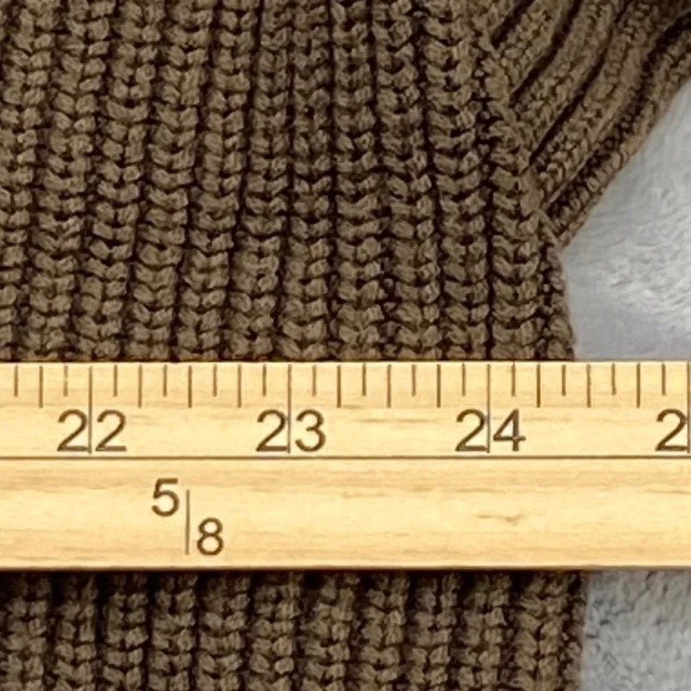 Duluth Trading Co Mens XL Brown Shawl Collar Ribbed Heavy Sweater Elbow Patches